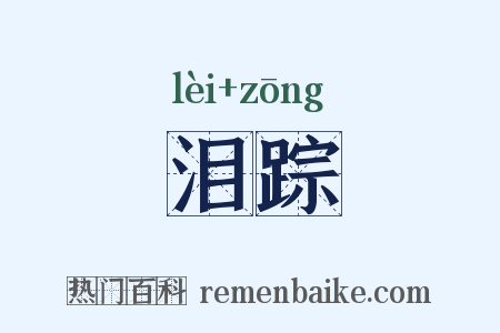 泪踪是什么意思的图片